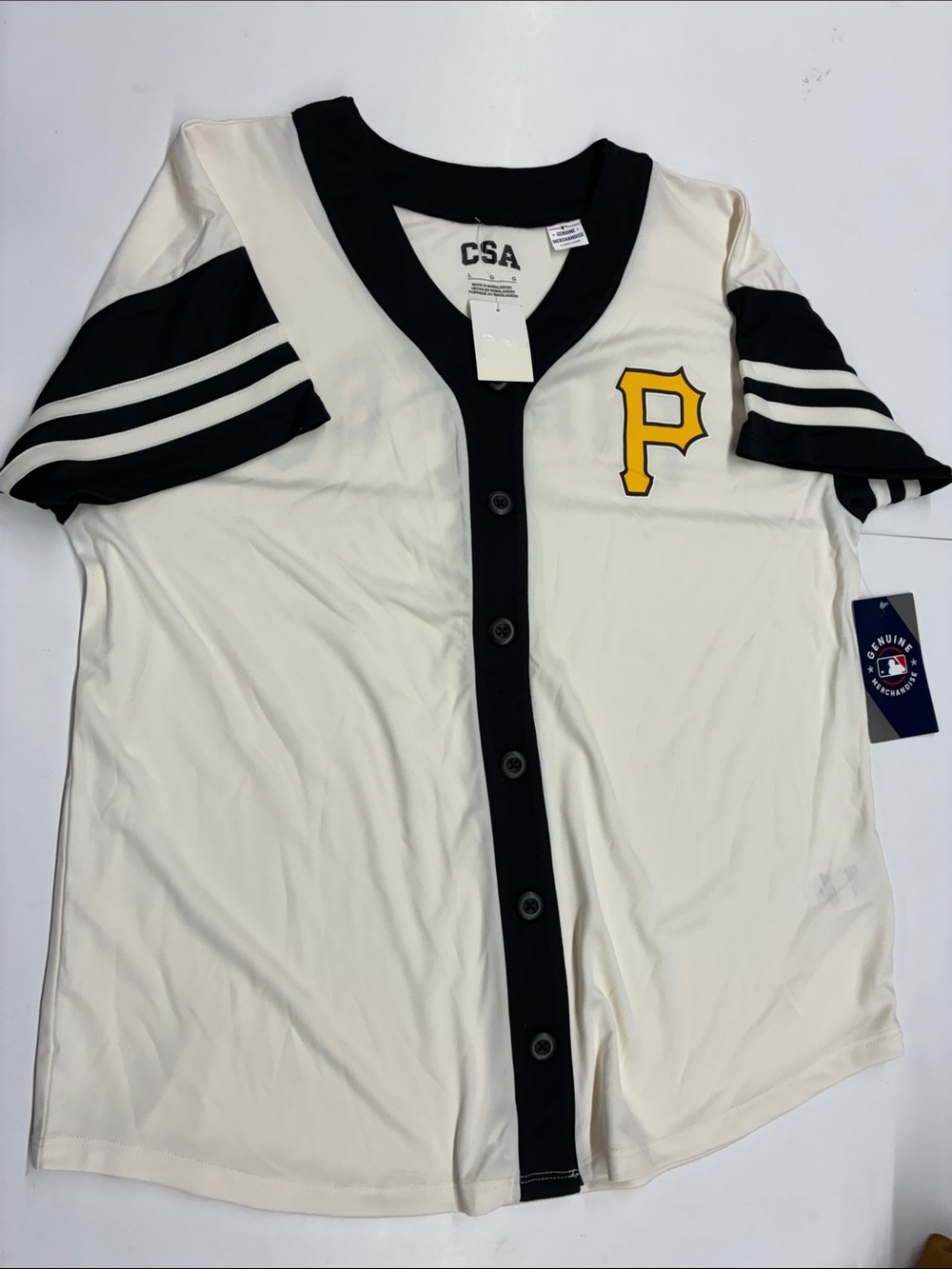 NEW CSA MLB Officially Licensed Pittsburgh Pirates Baseball Jersey Size Large